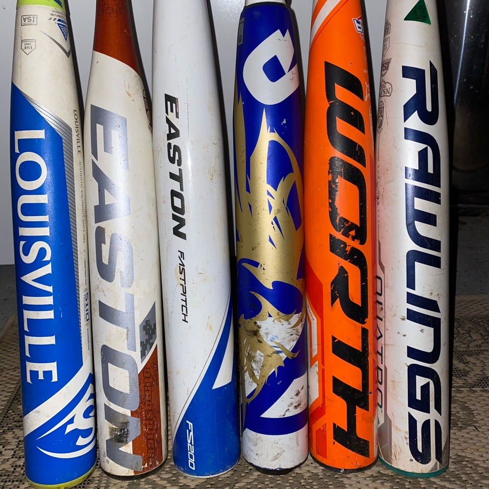 used softball bats (varied/negotiable prices)